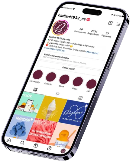 Perfil de Instagram después: 2.331 seguidores