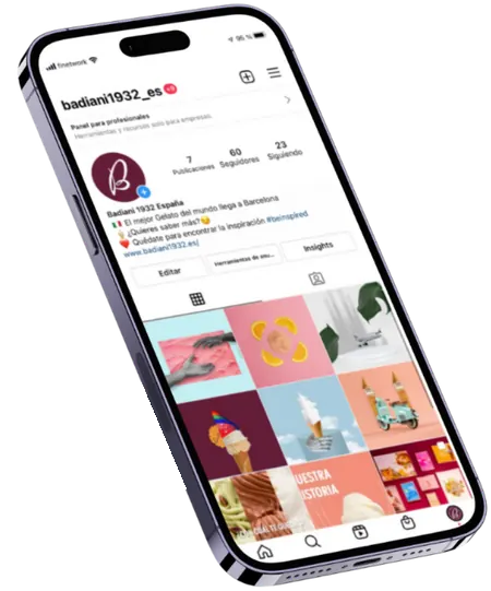 Perfil de Instagram antes: 60 seguidores